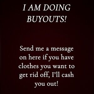 Buying your clothes!